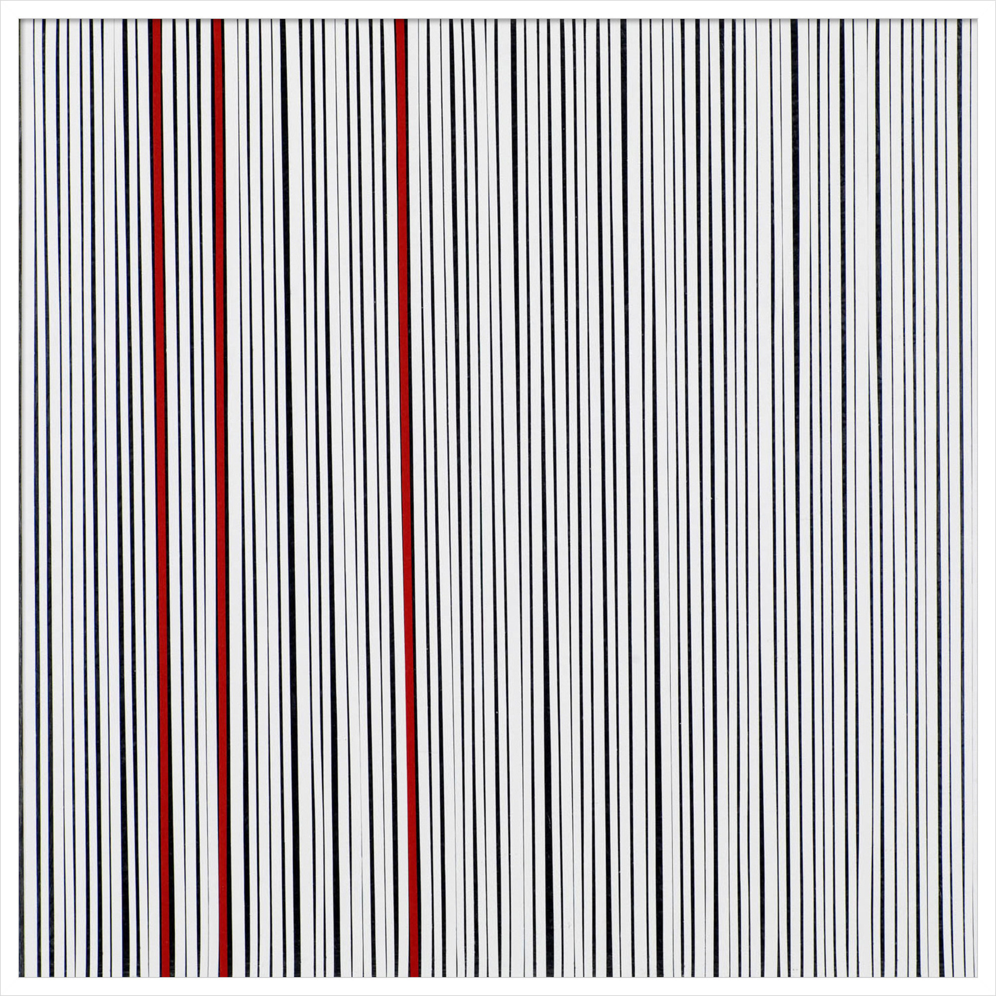 Mostly White by Alex Dunn, 41" H x 41" W x 1" D, White
