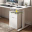 White Rectangular Manufactured Wood+Steel Writing desk-2045252905-2045252907