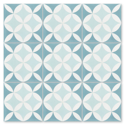 Circulos B 7.87 in. x 7.87 in. Matte Tile