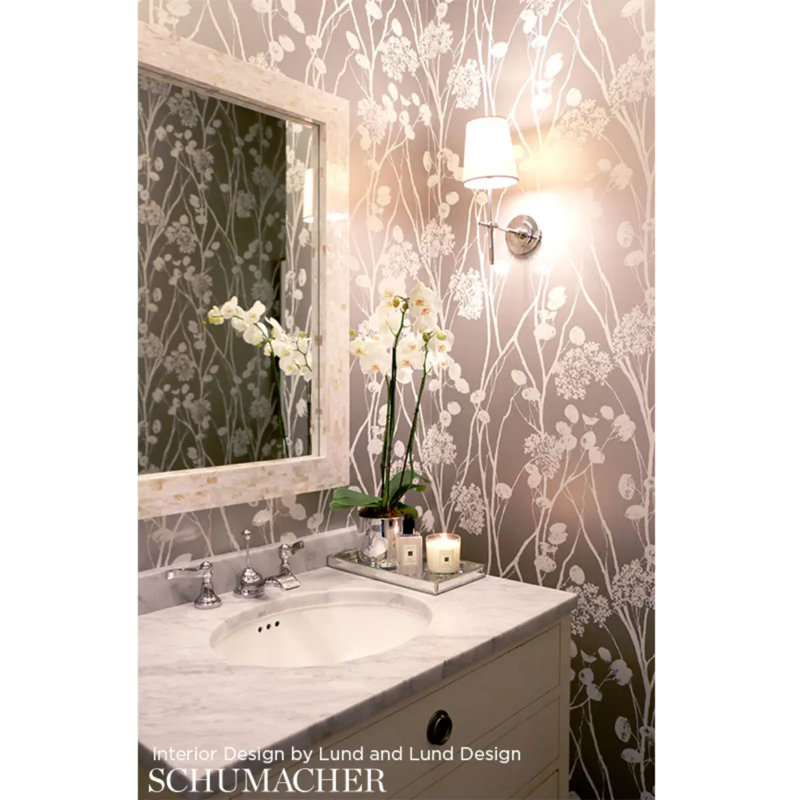 Moonpennies Wallpaper, Black/Ivory