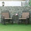 Balancelles d'extérieur avec table basse, balançoire à 2 places pour la détente dans le patio et la cour arrière-1236285633