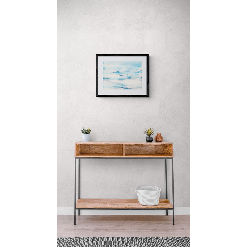 Terrain Print by Carla White, 24" H x 32" W, Black Framed Canvas