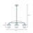 Siri 3 - Light Satin Nickel LED Kitchen Island Pendant