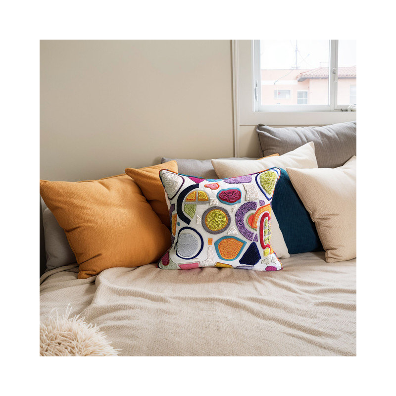 Coussin brodé