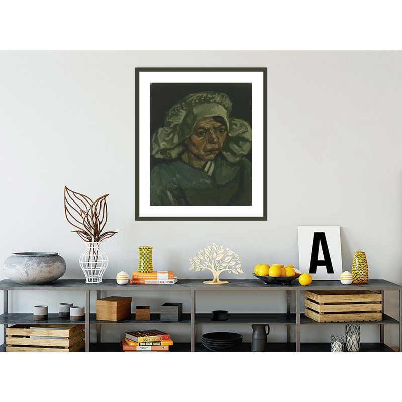 Tête de femme par Vincent van Gogh, impression giclée encadrée, H 38,78 po x l 33,5 po