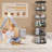 Rotating Bookshelf 5 Tier, Spinning Bookcase, Tall Narrow Bookcase Display Bookshelf, Small Space Rotating Bookshelf Tower For Bedroom, Living Room, Home, Office,Black-623096207