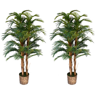 60" Artificial Palm Tree in Planter Set