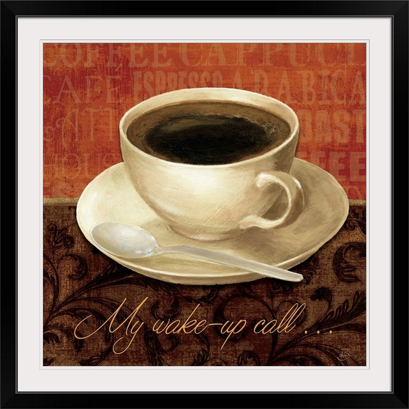 « ii », reproduction d’impression sur brissonnet, Coffee Talk, H 35 po x l 35 po x P 1,5 po, Toile
