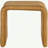 22 Inch Side End Table, Woven Rattan Frame, Waterfall Edges, Square Surface