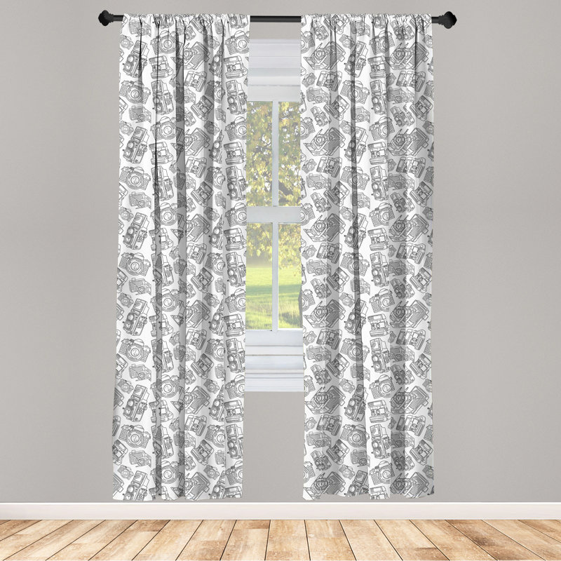 Semi-Sheer Rod Pocket Sliding Panel, 28" x 63"