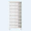 Armoire de rangement pour chaussures 28,35 po à 8 niveaux avec bande lumineuse DEL et support en bois