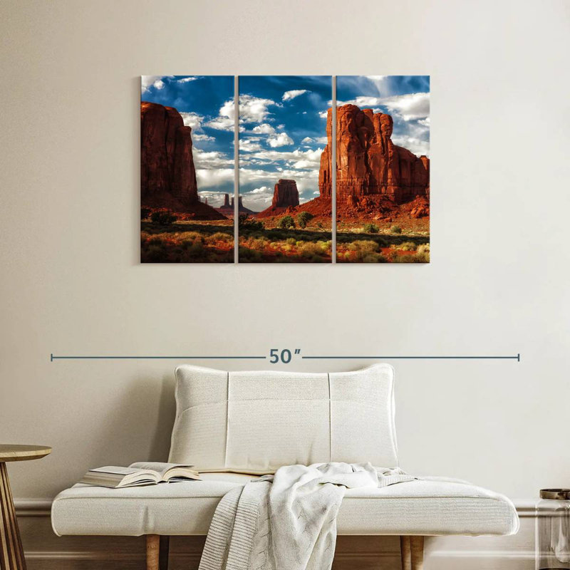 Paysage désertique d'Alvord Monument Valley, H 24 po x l 38 po