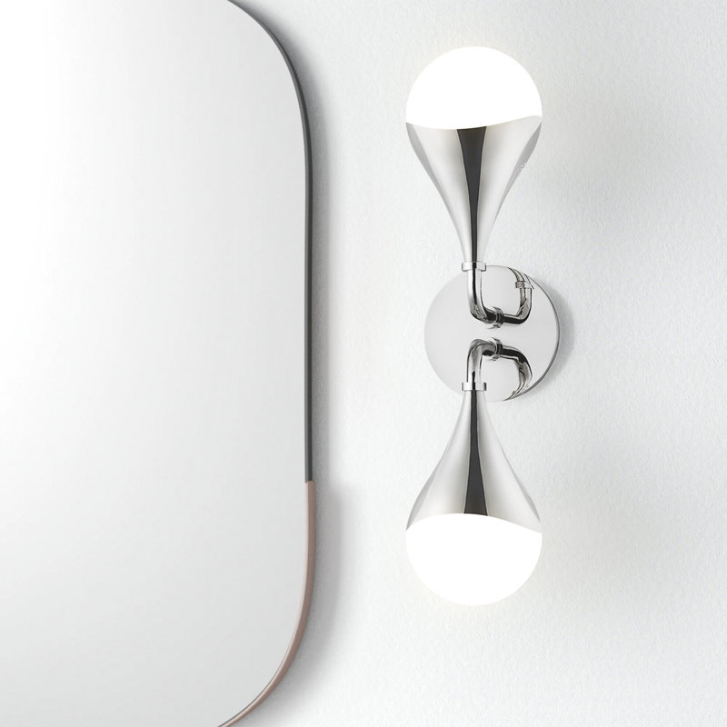 Algiers 2 - Light Bath Sconce, Polished Nickel