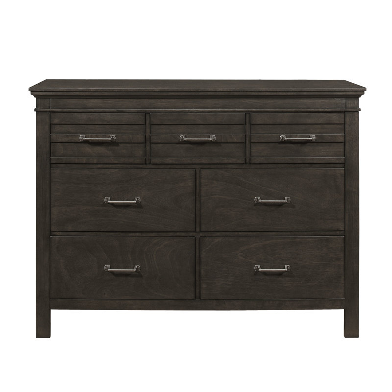 Commode 7 tiroirs Gallaher, Gris anthracite