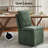 Modern Fabric Upholstered Storage Side Chairs with Casters for Living Room Set of 2-1261343719