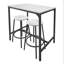 Ensemble de salle à manger rectangulaire Traylon L 31,5 po x l 23,6 po Traylon-1927473271-1927473270