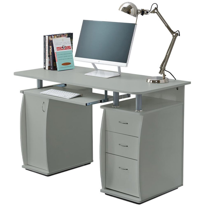 Asmahan Computer Desk, Grey