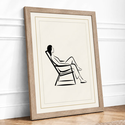 Figure At Rest Minimalist - Print