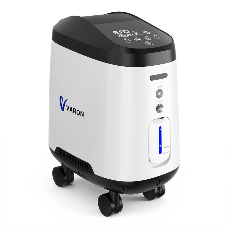 Appareil Home 2L 90% avec générateur d'oxygène, continuos réglables 1-9L avec roulettes mobiles