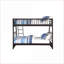 Lit simple superposé simple / grand convertible avec structure en bois de pin espresso pour chambre d'amis