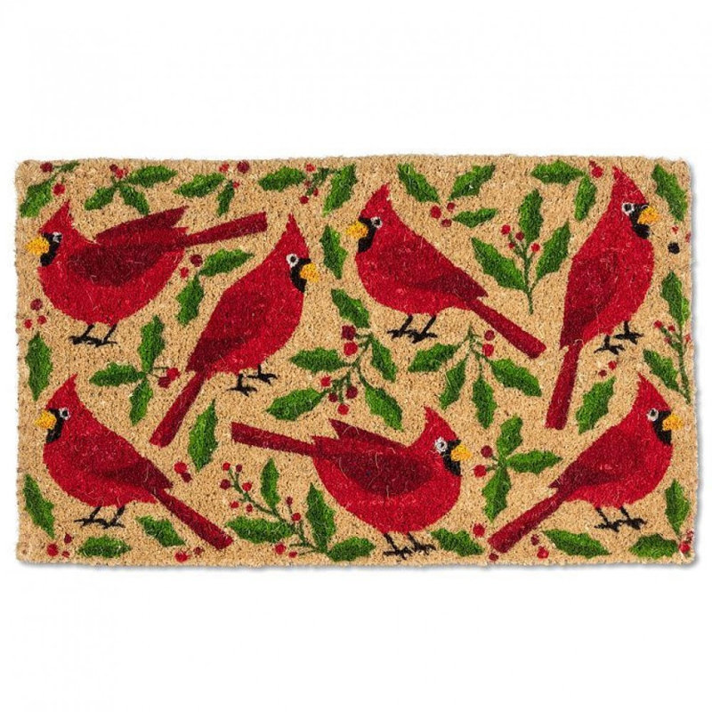 Paillasson Cardinals and Holly