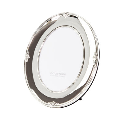 Landose Traditional Oval Plated Single Picture Frame Lacquer Coated