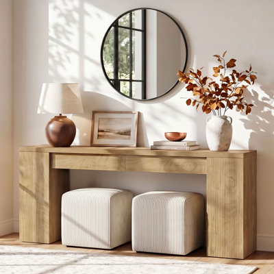 78.7-Inch Extra Long Console Table, Sofa Table Behind Couch