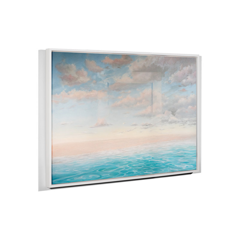 Shore's Edge par Lisa Cuscuna - peinture à cadre flottant