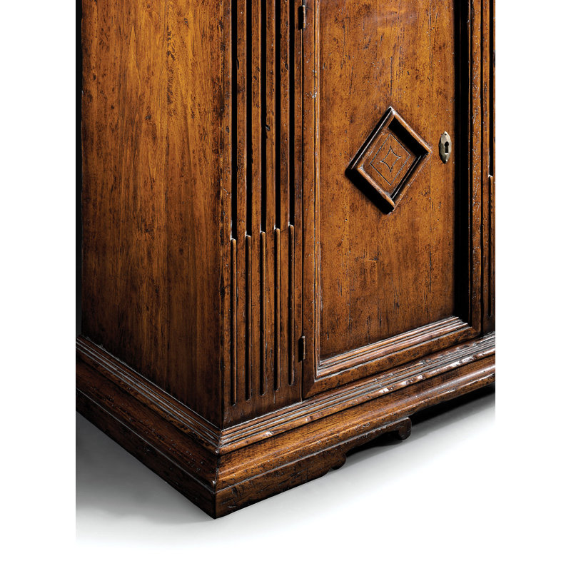 Buffet en bois de noyer 2 tiroirs 55" wide