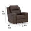 Livie Manual Rocker Recliner Chair,  Faux Leather-111119571
