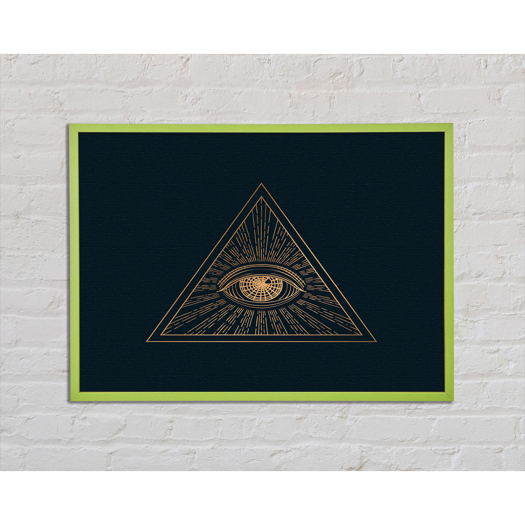 Leinwandbild The All Seeing Eye Triangle