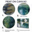 «Pine Trees Fraser River Calming Current», reproduction d'art sur toile, paysage vert-527920509-527920501-527920487