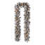 Librada 9ft Flocked Christmas Garland with LED Lights with Timer