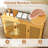 Bamboo Bathroom Cabinet 3-Door Storage Organizer w/ Shelves Natural