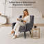 Tufted Upholstered Wide Back Armchair（Set of 2）-1460379003