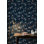 Papier peint floral, oiseaux, amovible, bleu marine