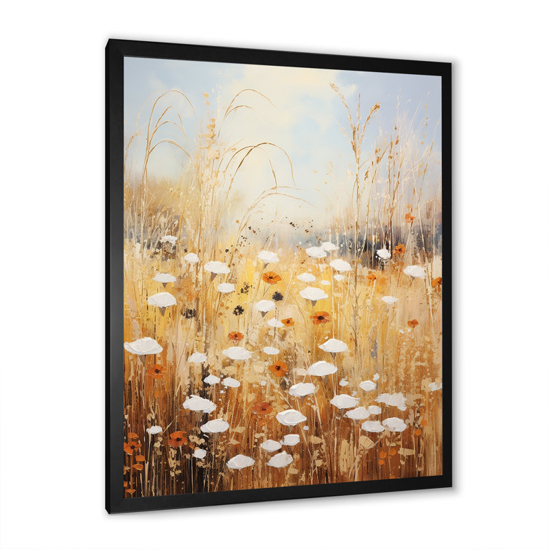 Meadow of Dreams - Imprimé, Cadre simple noir, H 40 po x l 30 po x P 1,5 po