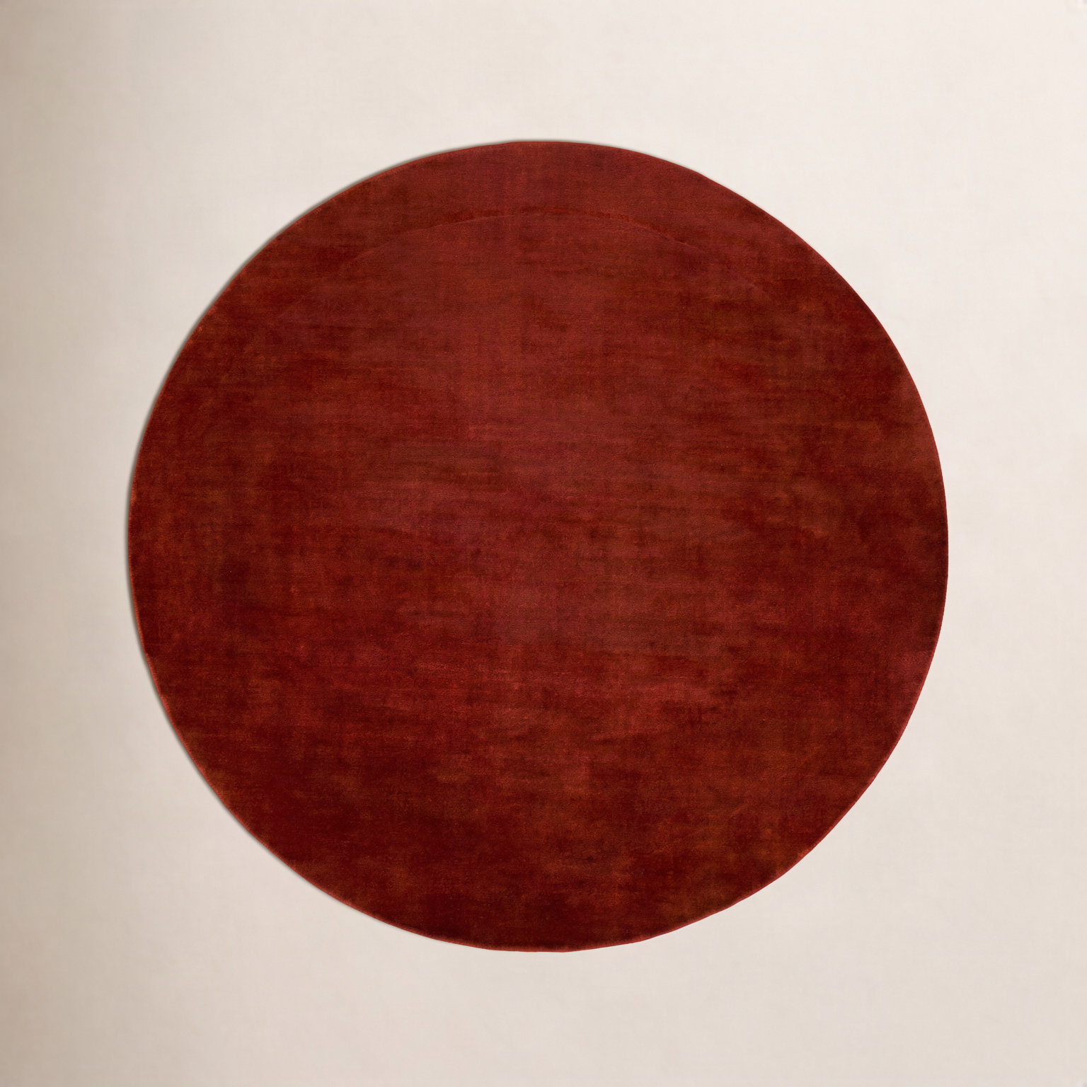 Clio Hand-Woven Gray Wool Rug, Round 10'