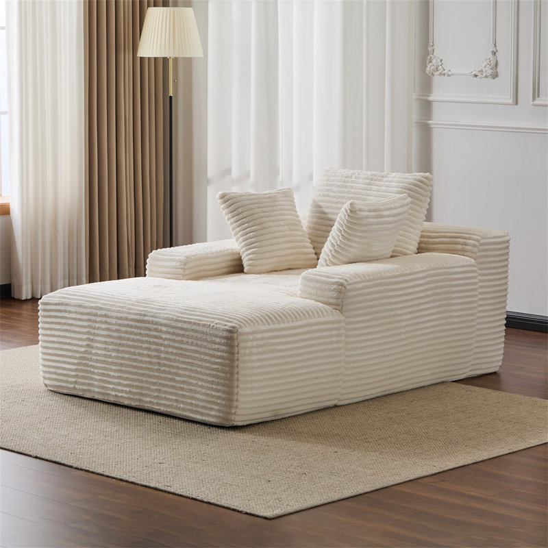 Méridienne surdimensionnée surdimensionnée Cozy Cloud Couch, Blanc