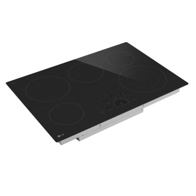 LG 30" Radiant Cooktop, 5 Burner, Black, Energy Star, Black Ceramic