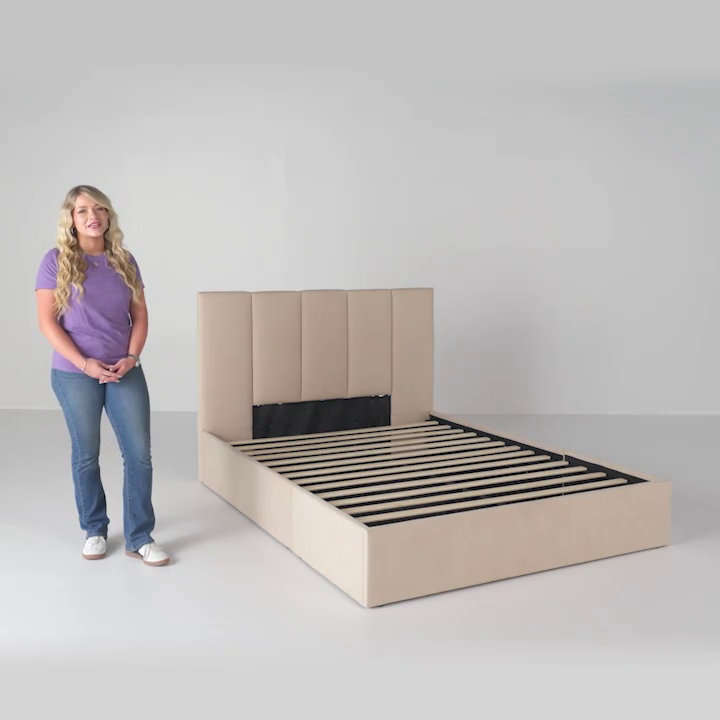 Juanetta Hydraulic Lift Up Storage Upholstered Platform Bed