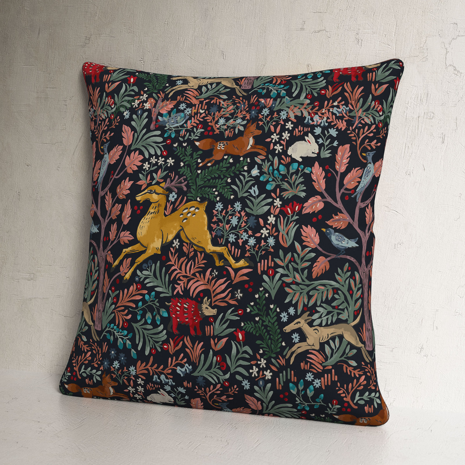 Foxe Throw Pillow, 20" x 20", Frolic Citrus