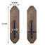 2 Piece Metal Wall Bath Sconce Set