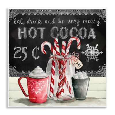 " Cocoa & Candy Canes " Graphic Art Print