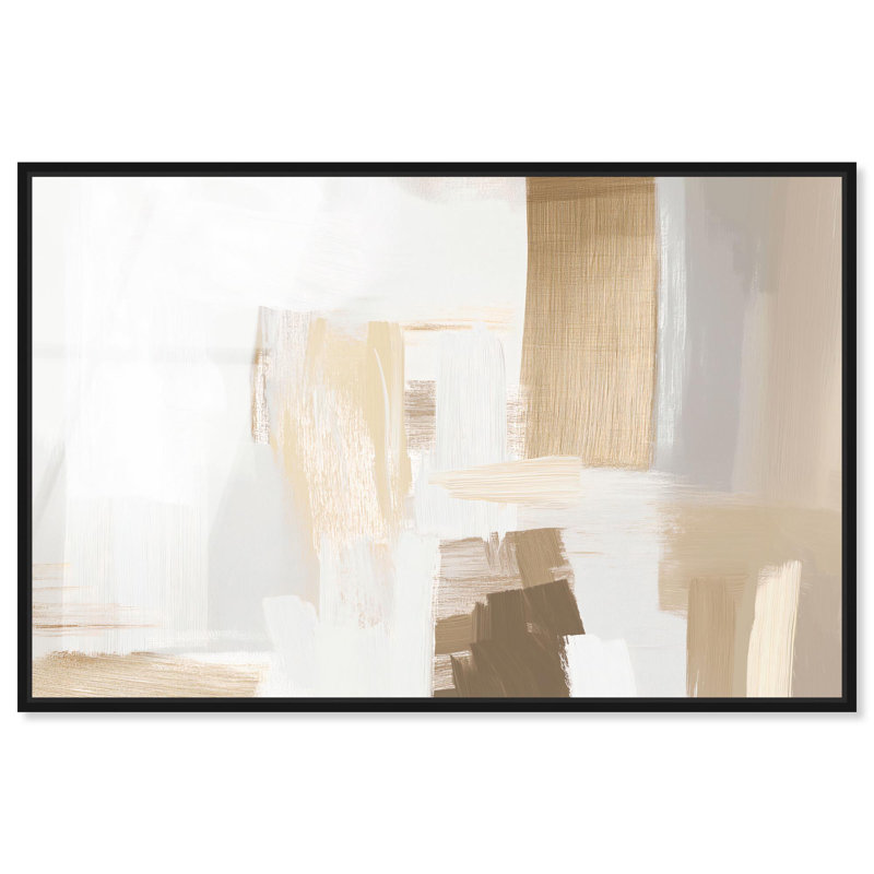"Tactile Textures I", art mural abstrait en verre acrylique ultrabrillant par Art Remedy, cadre noir, 15 x 10, Noir