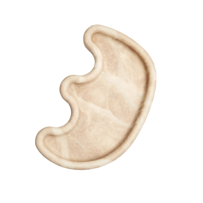 Amera Alabaster Tray, Beige