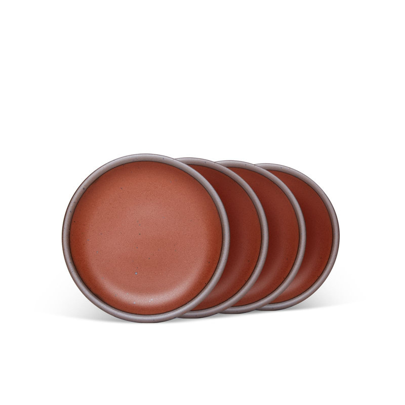 Cake Plate - Set of 4, Red