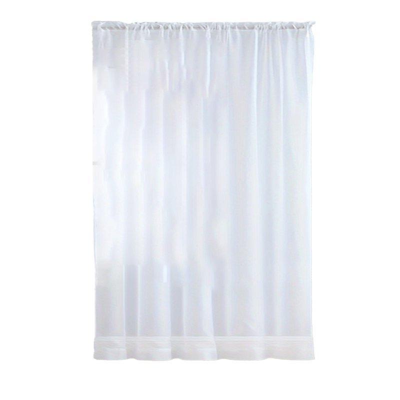 Kbndieu Solid Color Curtains Gauze Curtains Semi Shade Curtains Curtains Polyester Curtains Decorative Curtains Through The Rod Models Curtains