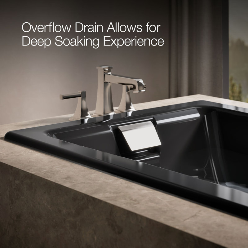 Tea-for-Two® 72" x 36" Soaking Bathtub, Black Black™