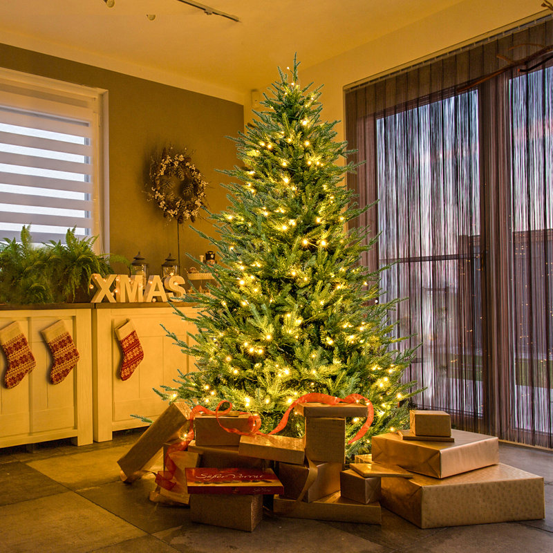 6 pi Arbre de Noël avec lumière, installation rapide, 6'